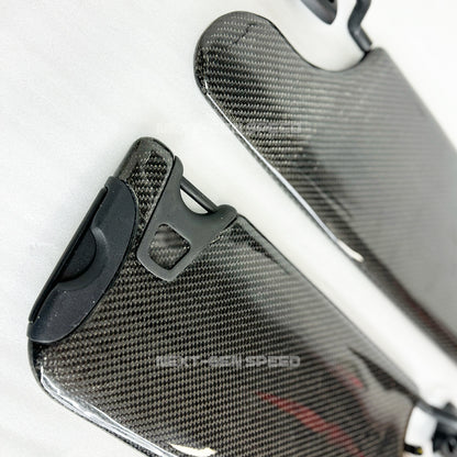 2015 - 24 Challenger Carbon Fiber Sun Visors Replacement (Pair) - Illuminated