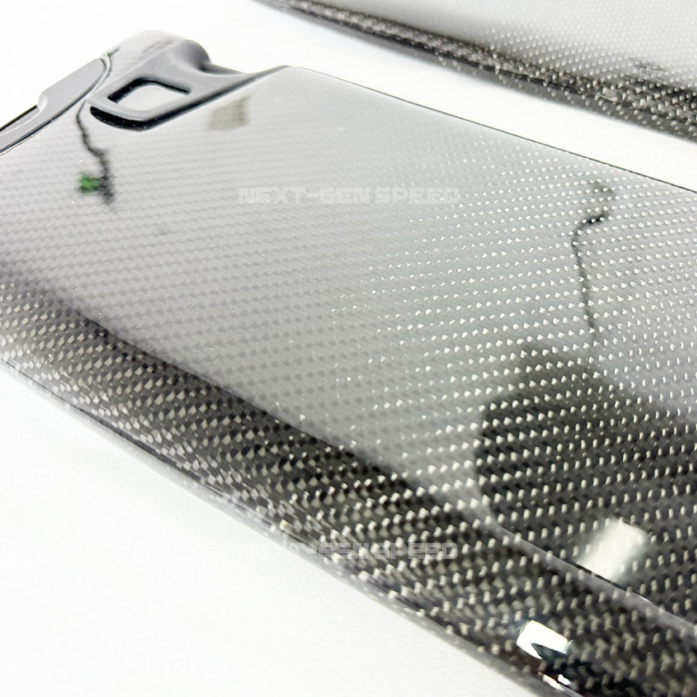 2015 - 24 Challenger Carbon Fiber Sun Visors Replacement (Pair) - Illuminated