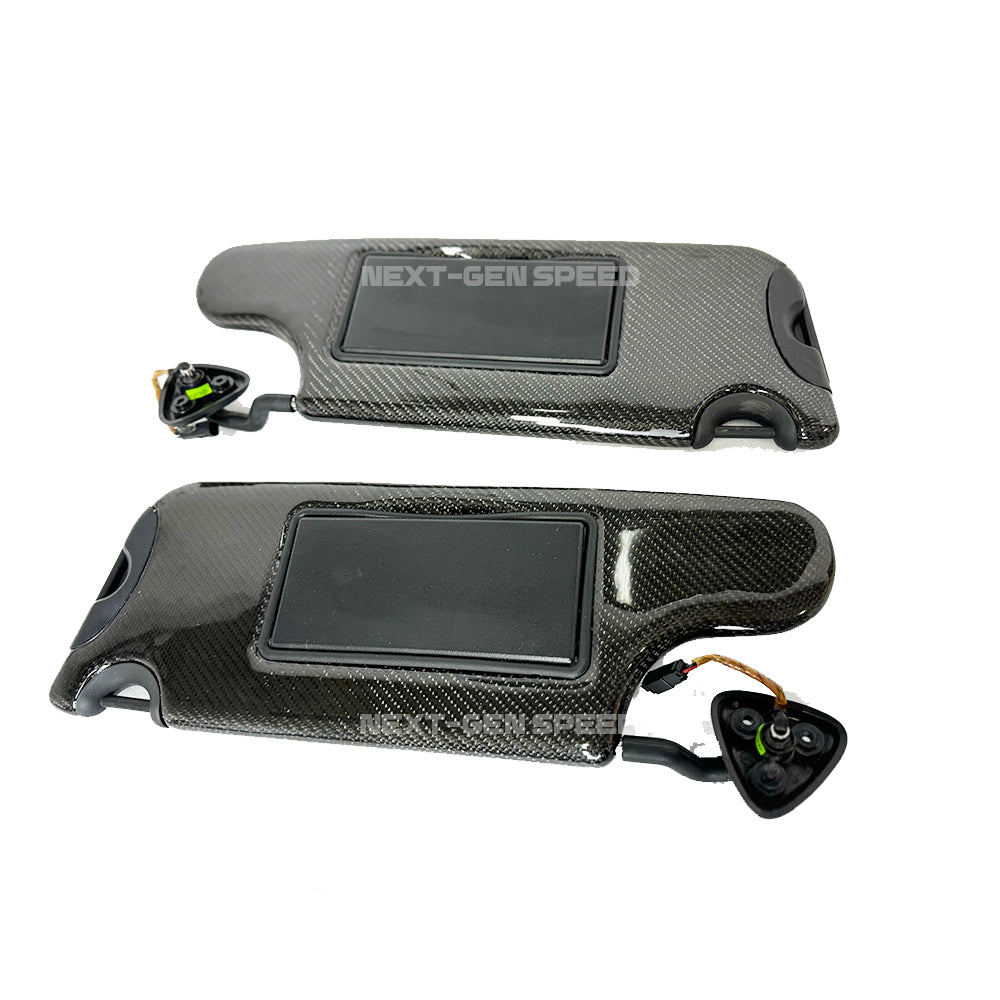 2015 - 24 Challenger Carbon Fiber Sun Visors Replacement (Pair) - Illuminated