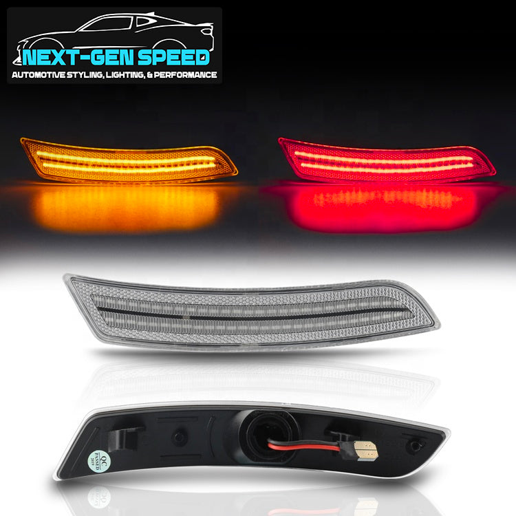 2016 - 24 Chevy Camaro Clear Dual LED Side Markers