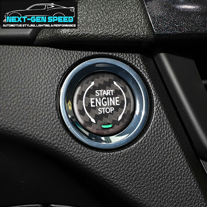 C8 Corvette Carbon Fiber Push to Start Button Cover | Next-Gen Carbon