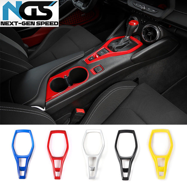 2016 - 24 Camaro Carbon Fiber Shifter Gearbox Trim Cover | Carbon Fiber / Colored