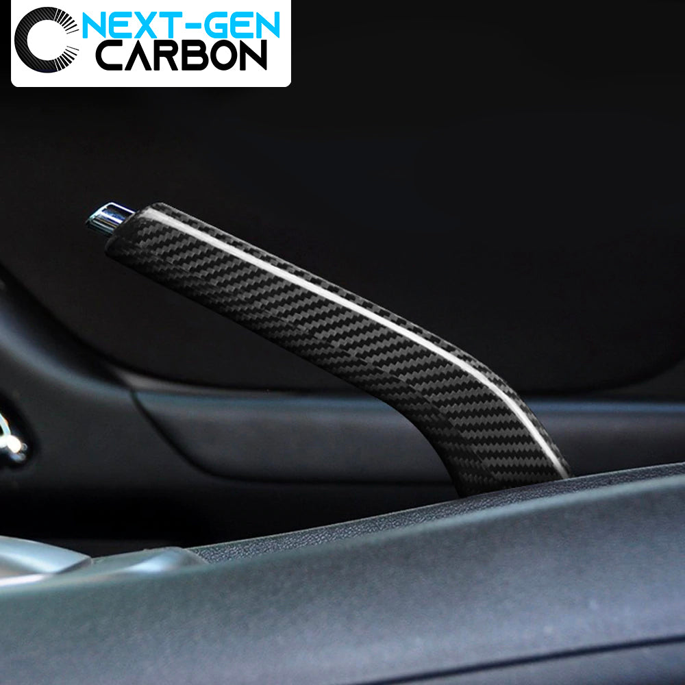 2010 - 15 Camaro Carbon Fiber Emergency Brake Handle Cover | Next-Gen Carbon