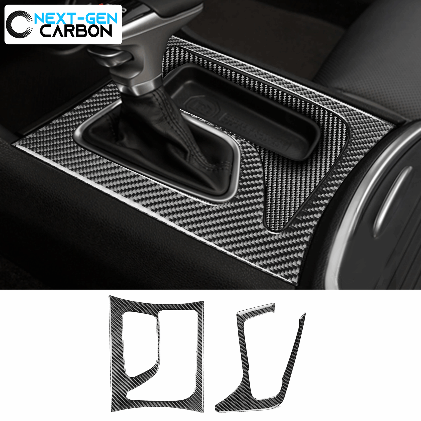 2015 - 24 Dodge Charger Carbon Fiber Gearshift Insert Overlay | Next-Gen Carbon