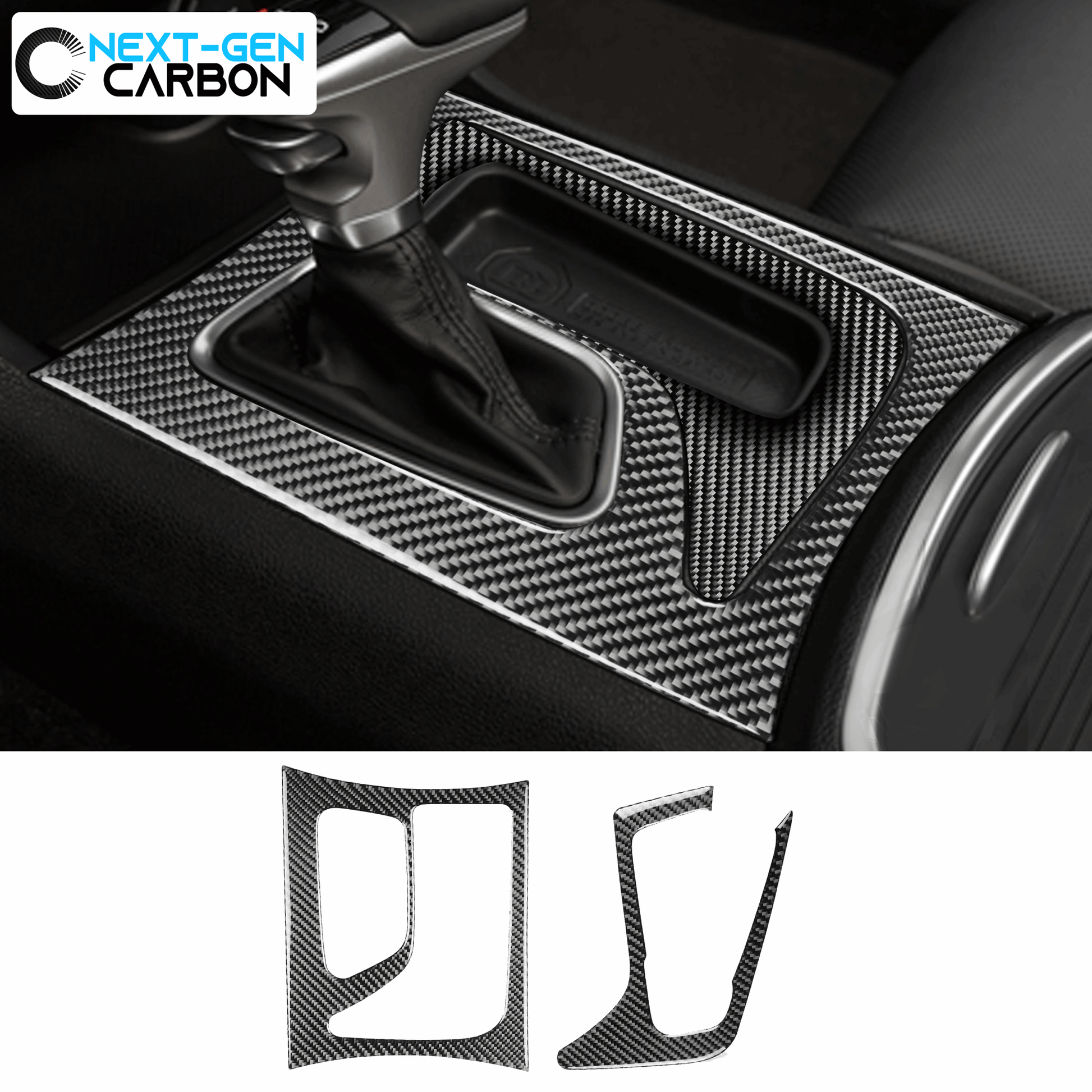 2015 - 24 Dodge Charger Carbon Fiber Gearshift Insert Overlay | Next-Gen Carbon
