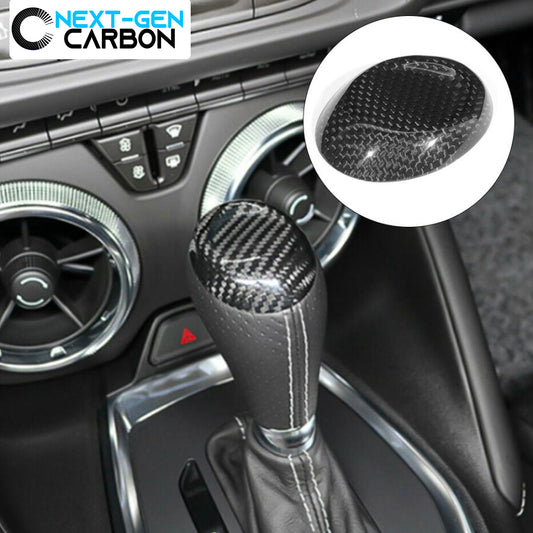 2016 - 24 Camaro Real Carbon Fiber Shifter Cap Cover | Next-Gen Carbon