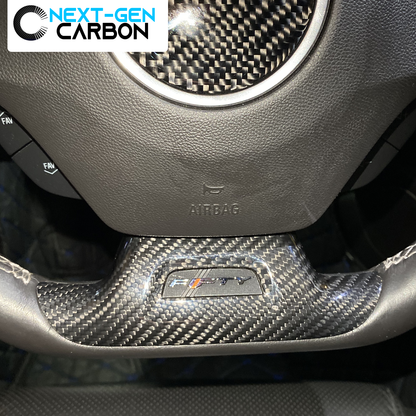 2016 - 24 Camaro Carbon Fiber Lower Steering Wheel Panel Cover (With Hole / Without Hole)