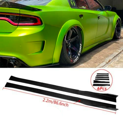 2020 - 24 Charger Widebody SRT Side Skirts - (Unpainted / Gloss / Carbon Fiber)