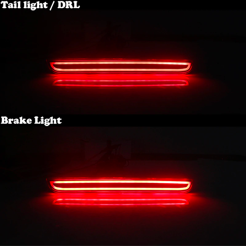 2015 - 24 Dodge Challenger Smoked LED Rear Reflectors