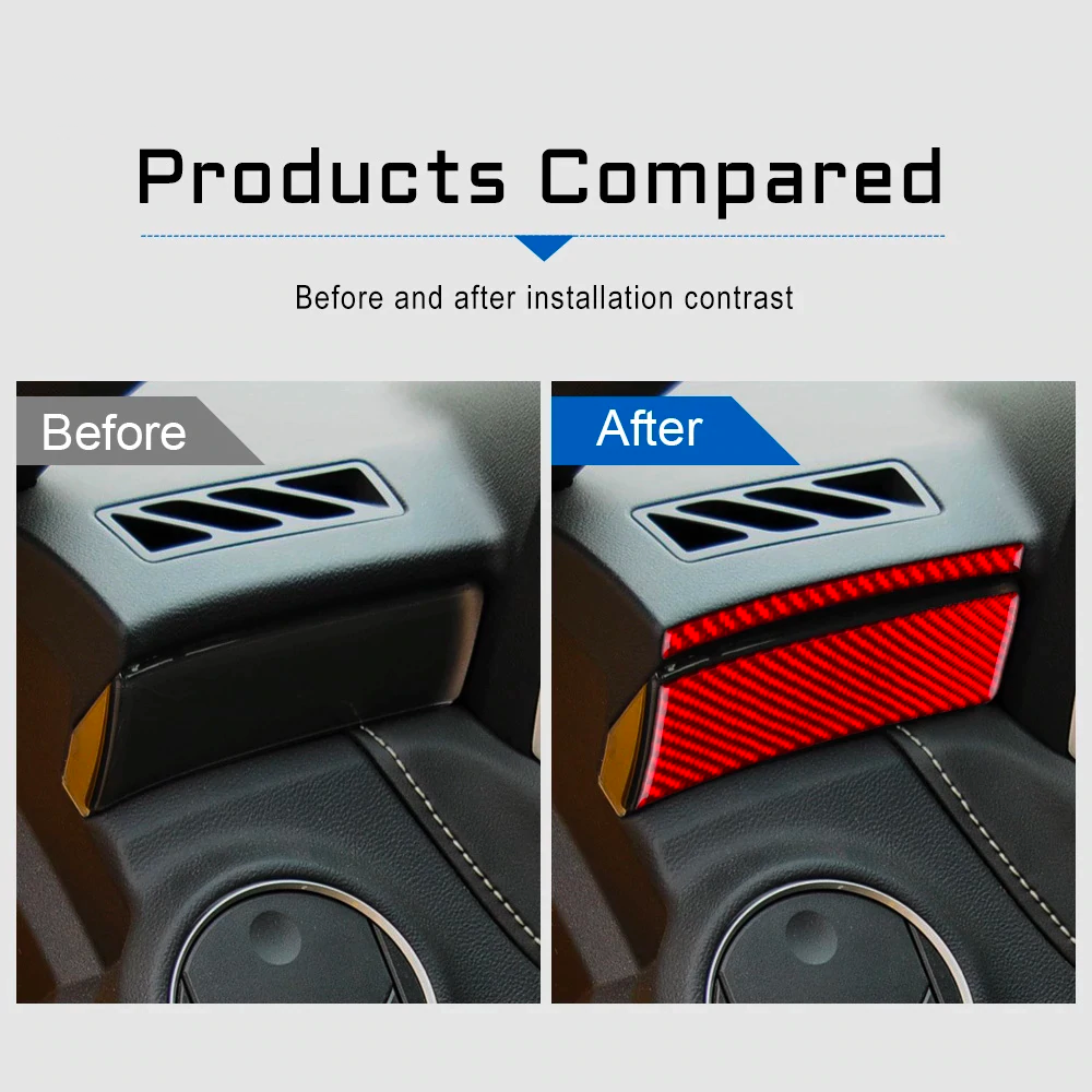 2010 - 15 Camaro Real Carbon Fiber Dashboard Overlay Kit | Black / Red Carbon