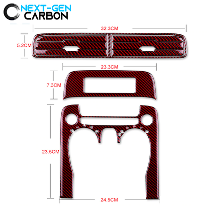 2010 - 12 5th Gen Camaro Carbon Fiber Radio/Climate Control Trim + Center Vent Overlay | Next-Gen Carbon