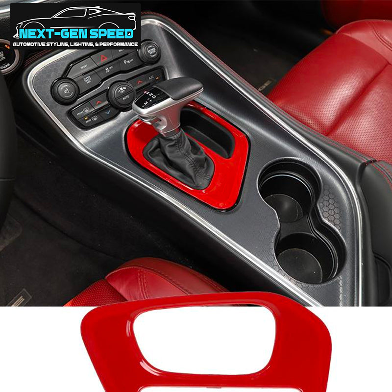 2015 - 24 Dodge Challenger Colored Center Shifter Panel Cover | Next-Gen Speed