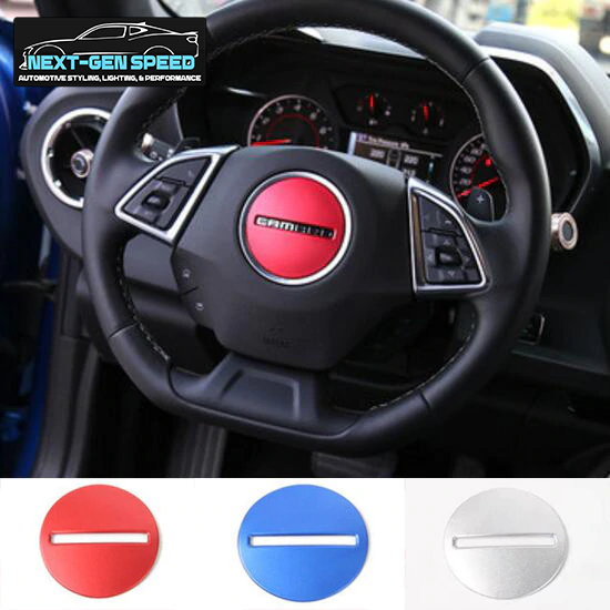 2016 - 24 Chevy Camaro Colored Aluminum Center Steering Cover
