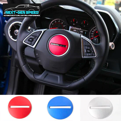 2016 - 24 Chevy Camaro Colored Aluminum Center Steering Cover