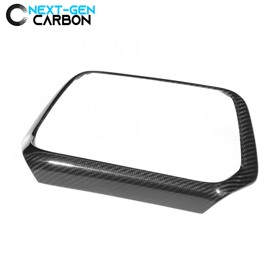 2016 - 24 Camaro Real Carbon Fiber Radio Trim Surround Cover | Next-Gen Carbon