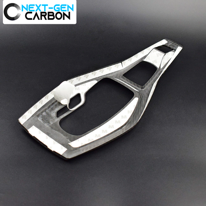 2016 - 24 Camaro Carbon Fiber Gear Shifter Console Trim Cover (Black/Red/Blue)