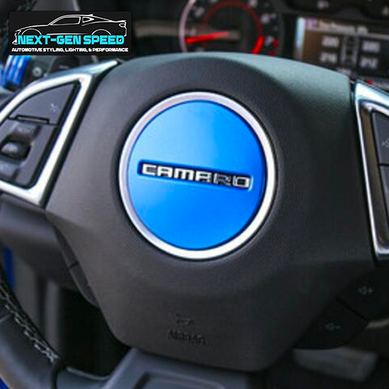 2016 - 24 Chevy Camaro Colored Aluminum Center Steering Cover