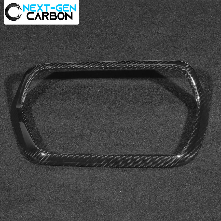 2016 - 24 Camaro Real Carbon Fiber Radio Trim Surround Cover | Next-Gen Carbon