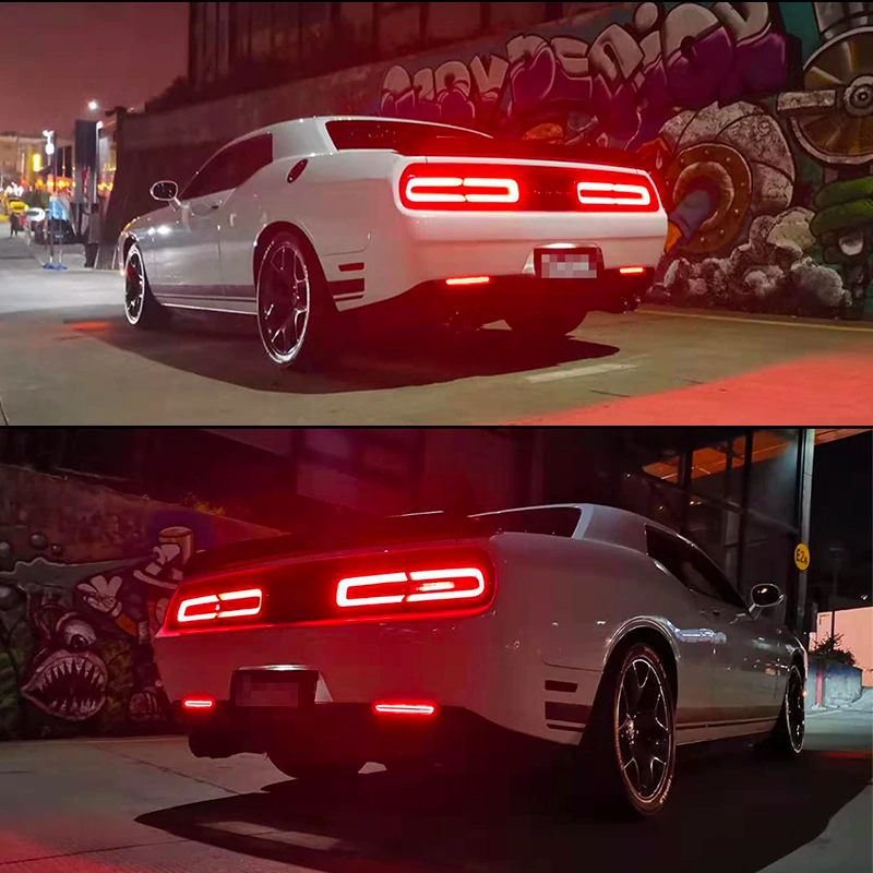 2015 - 24 Dodge Challenger Smoked LED Rear Reflectors