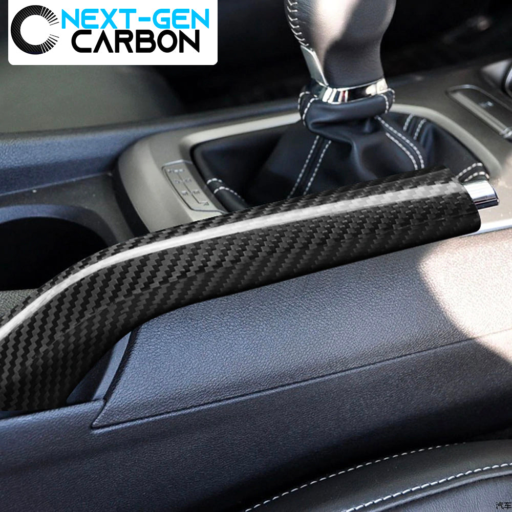 2010 - 15 Camaro Carbon Fiber Emergency Brake Handle Cover | Next-Gen Carbon