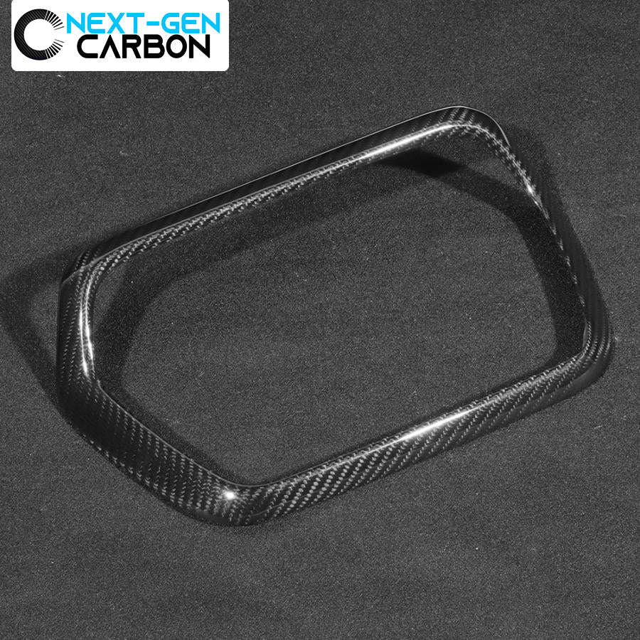 2016 - 24 Camaro Real Carbon Fiber Radio Trim Surround Cover | Next-Gen Carbon