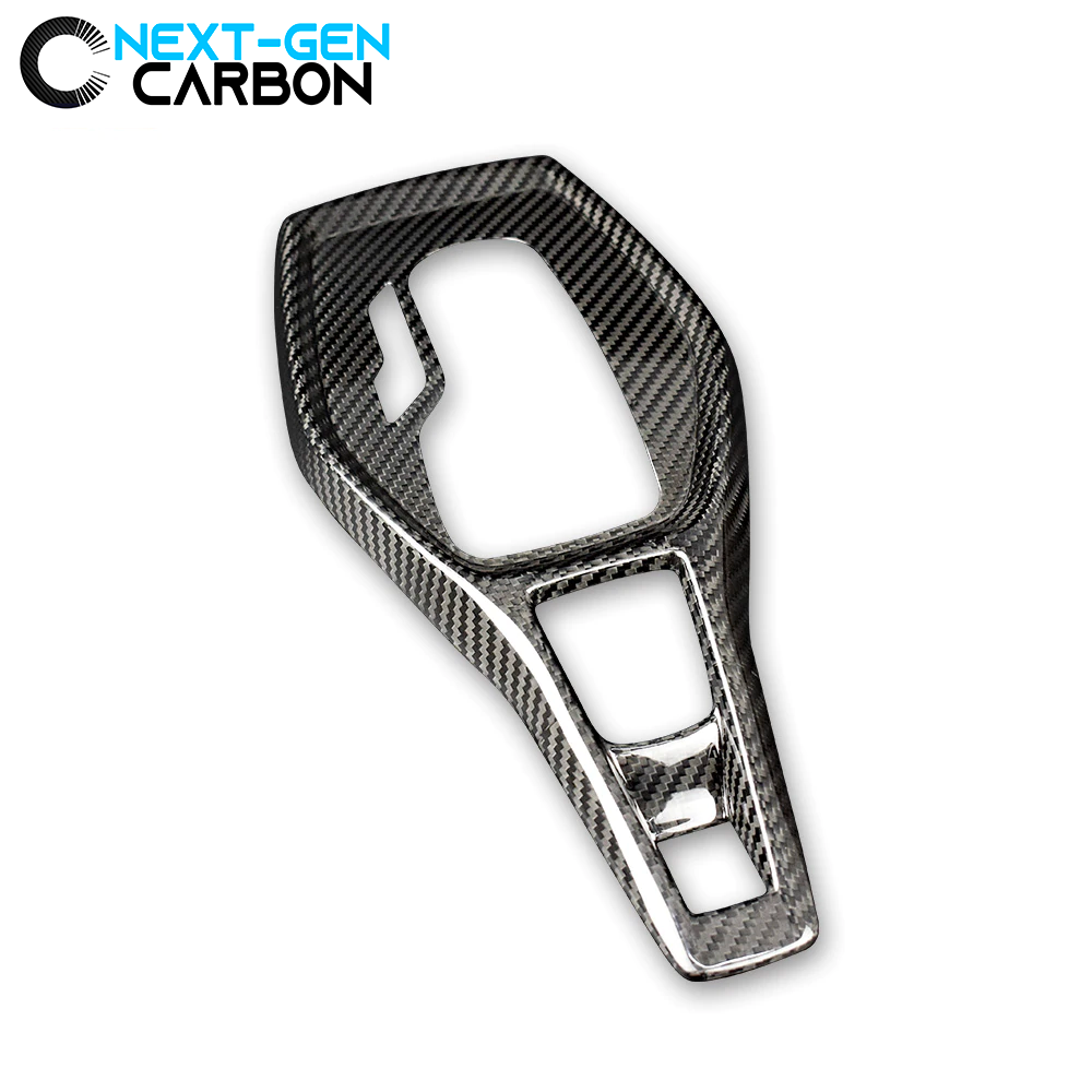 2016 - 24 Camaro Carbon Fiber Gear Shifter Console Trim Cover (Black/Red/Blue)