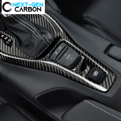 2016 - 24 Camaro Carbon Fiber Gear Shifter Console Trim Cover (Black/Red/Blue)