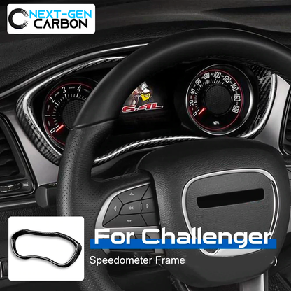 2015 - 24 Dodge Challenger Carbon Fiber Speedometer Trim Frame | Next-Gen Carbon