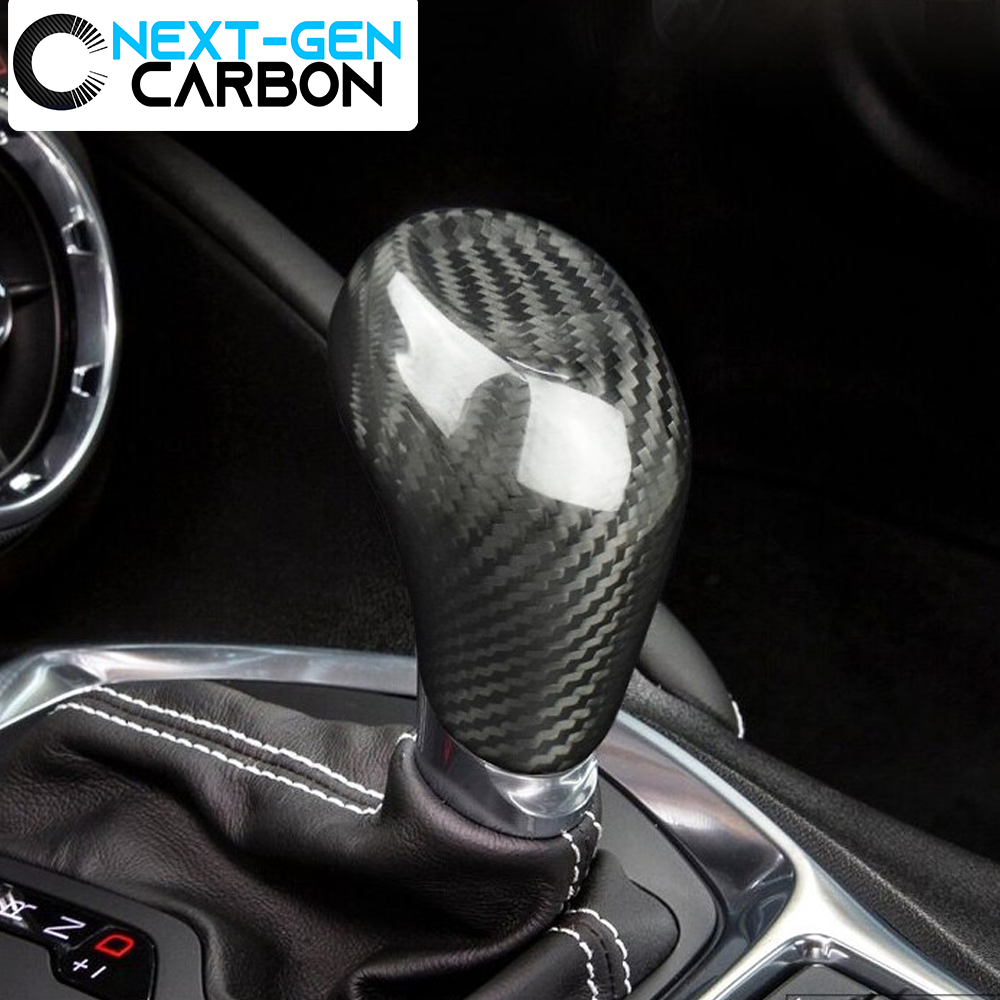 2014 - 19 C7 Corvette Carbon Fiber Shifter Knob Handle Cover | Next-Gen Carbon