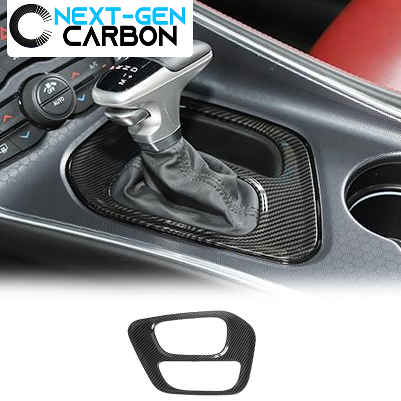 2015 - 24 Dodge Challenger Carbon Fiber Gear Shift Panel | Next-Gen Carbon