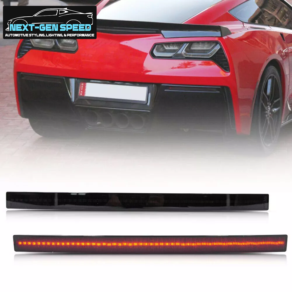 2014 - 19 Corvette C7 Smoked LED Rear Reflectors