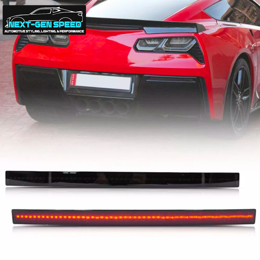 2014 - 19 Corvette C7 Smoked LED Rear Reflectors