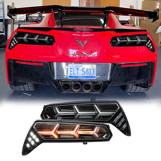 2014 - 19 Corvette C7 XB Smoked LED Tail Lights | Morimoto
