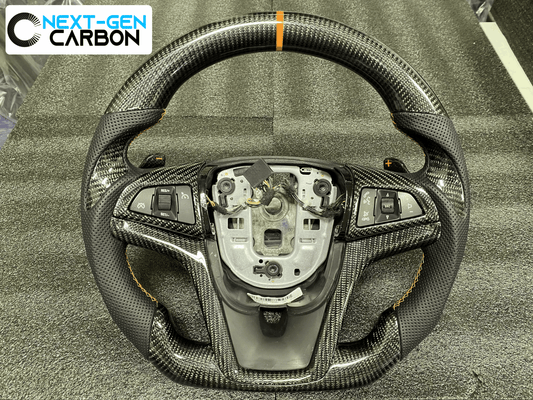 2014 - 15 Camaro Custom Carbon Fiber Steering Wheel (Complete/Heated) | Next-Gen Carbon