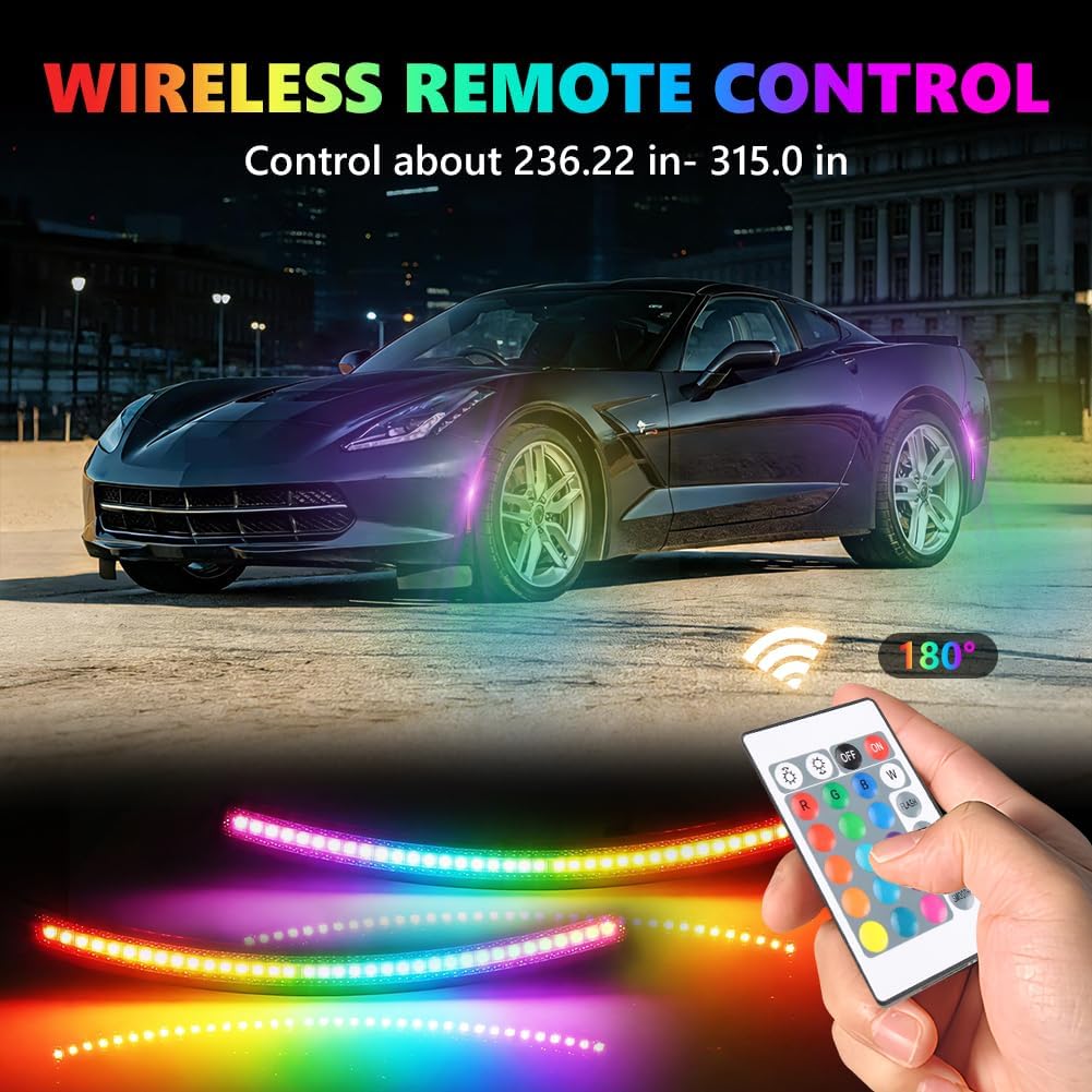 2014 - 19 Corvette C7 Smoked RGB LED Side Markers image 5