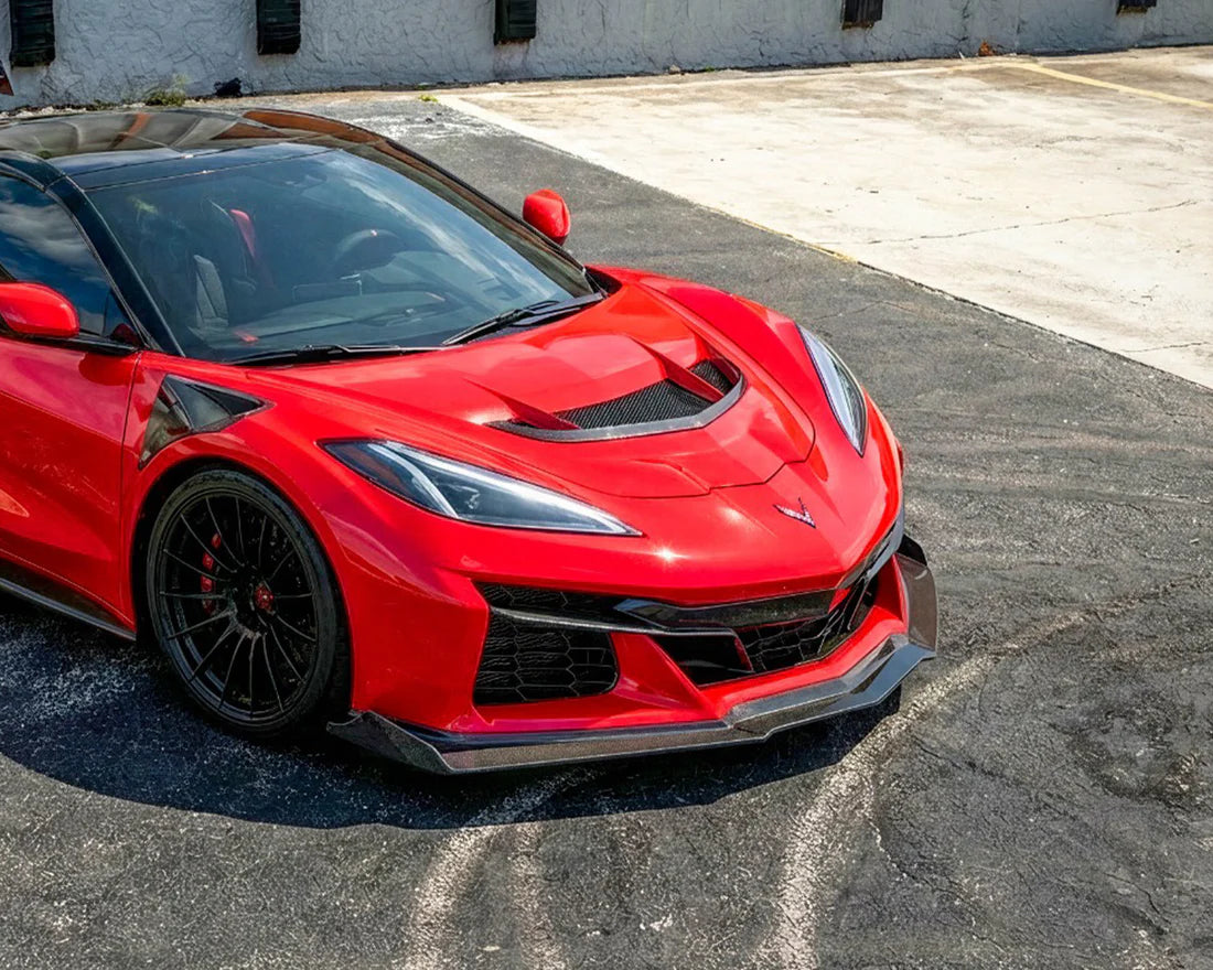 C8 Corvette ZR1 Style Functional Hood | Carbon Fiber image 2