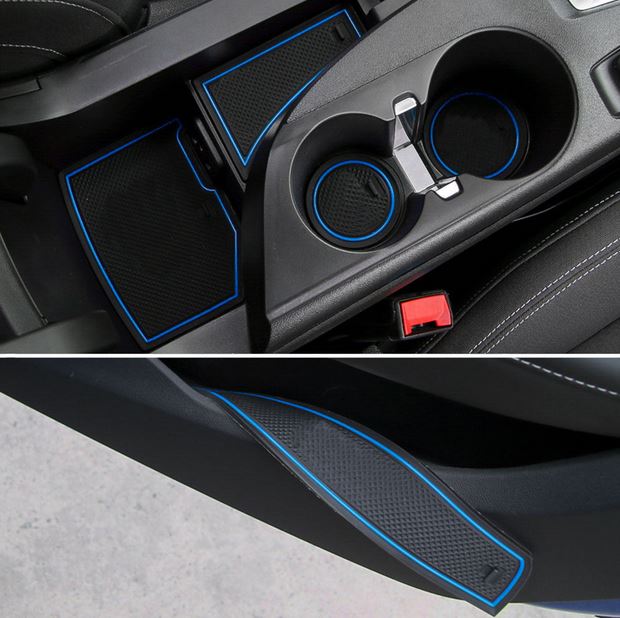 2016 - 24 Camaro Interior Non-Slip Rubber Mats (9 PC) image 1