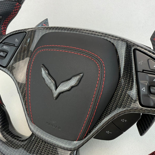 C7 Corvette Custom Airbag Replacement Cover (Customizable) | Next-Gen Carbon