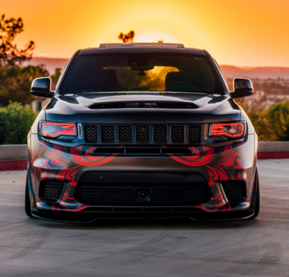 2014 - 22 Jeep Grand Cherokee RGB Flow LED Prebuilt Headlights image 0