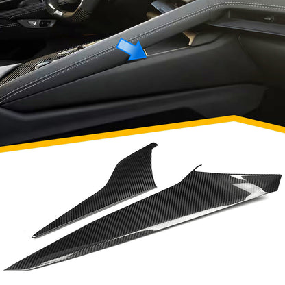 2026+ C8 Corvette Carbon Fiber Side Dash Console Panel Covers image 0
