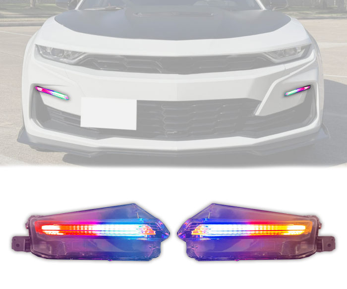2019 - 24 Camaro Pre-Built RGB Flow DRL Fog Lights image 0