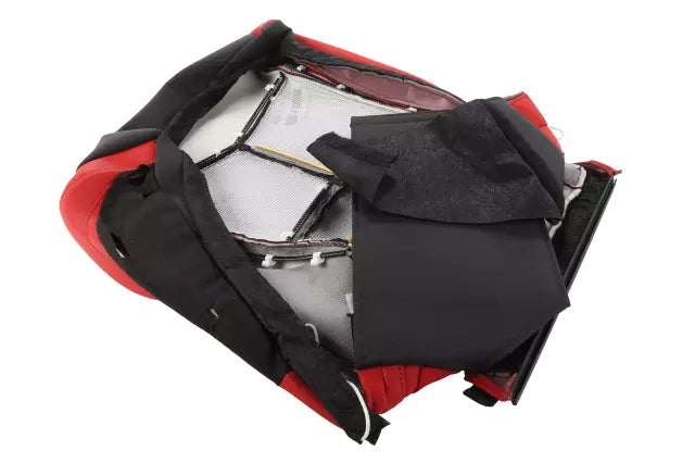 C8 Corvette OEM Passenger Two-Toned Red/Black Seat Cover Replacement