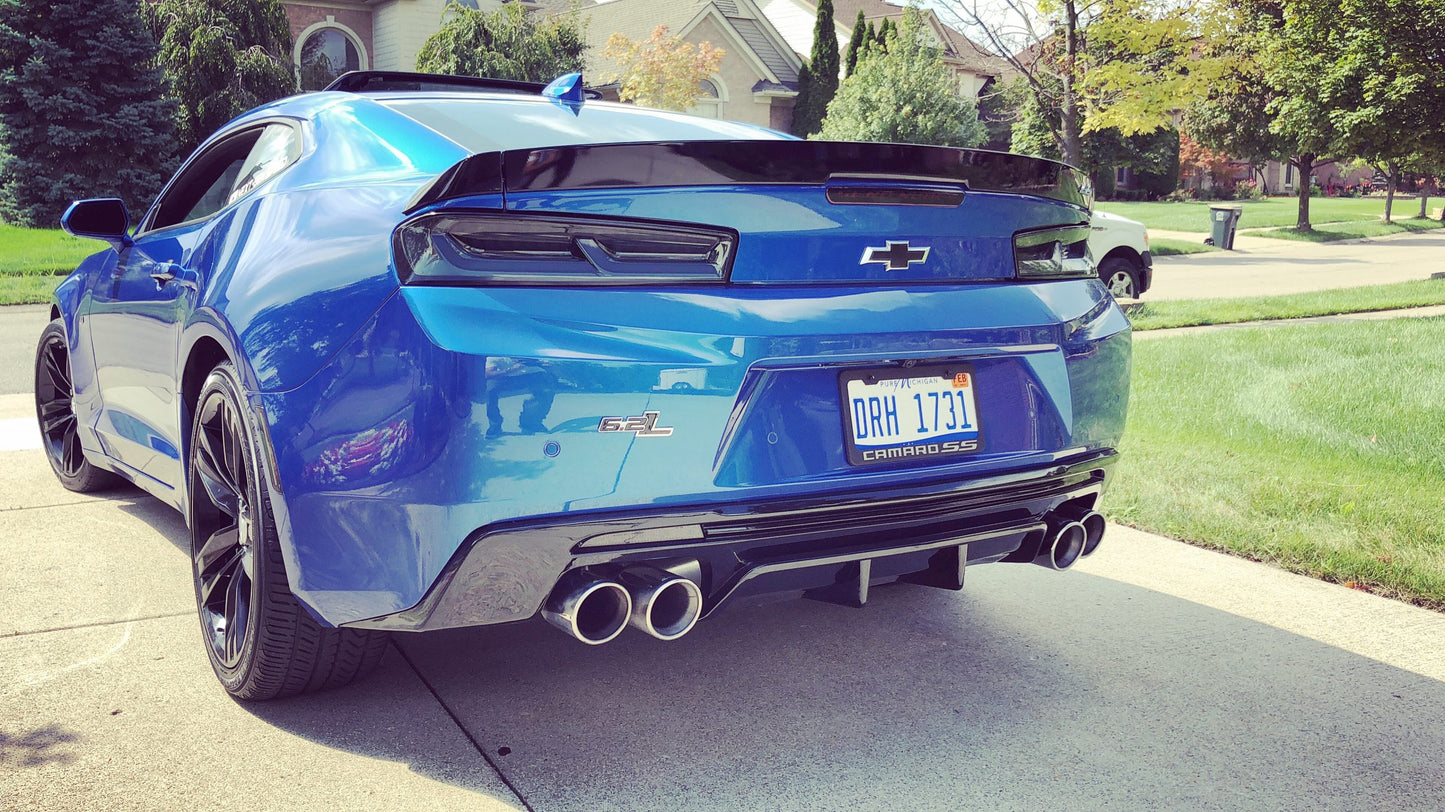 2016 - 24 Camaro Gloss/Matte Quad Tip Diffuser image 0