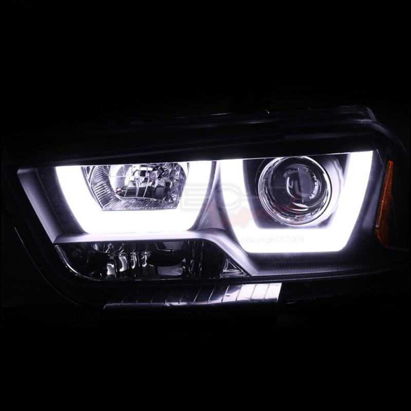 2011 - 14 Dodge Charger SPEC-D Smoked LED Headlights