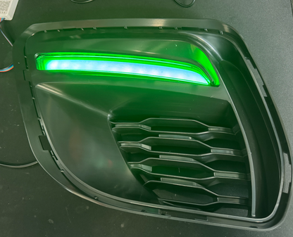Dodge Charger Widebody Flow RGB DRL Fog Light Trim Covers image 12