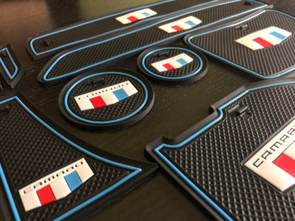 2016 - 24 Camaro Interior Non-Slip Rubber Mats (9 PC) image 14