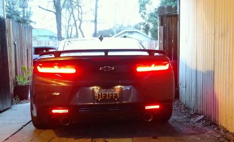 2008 - 09 Pontiac G8 LED Smoked Rear Bumper Reflectors image 2