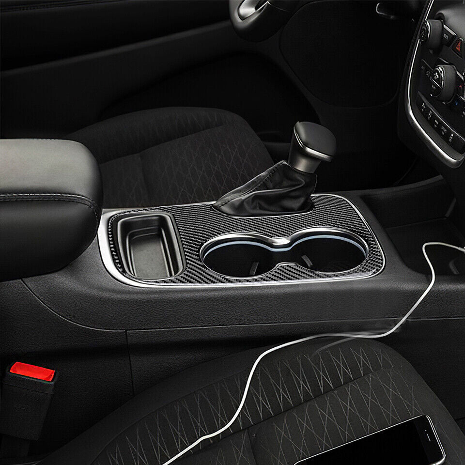 2011-20 Dodge Durango Real Carbon Fiber Interior Center Console Cover Overlay Kit
