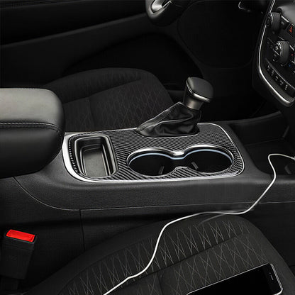 2011-20 Dodge Durango Real Carbon Fiber Interior Center Console Cover Overlay Kit