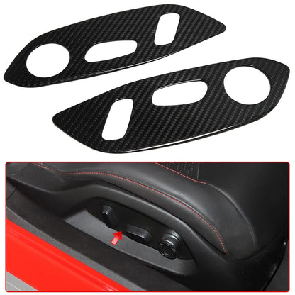 C8 Corvette Carbon Fiber Side Seat Control Trim Cover | Next-Gen Carbon